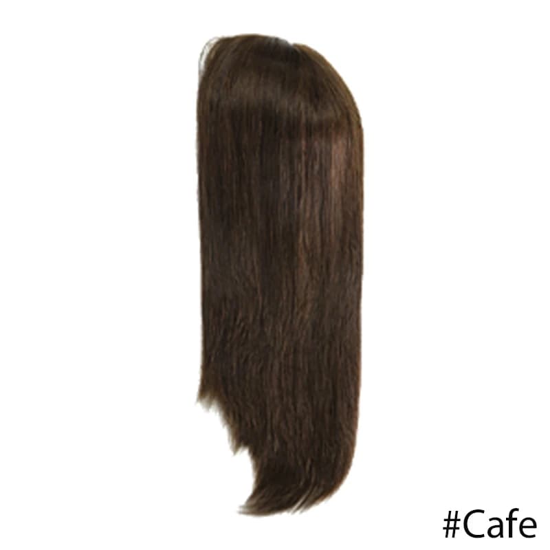 Perruque médicale Lace Front Wig suisse, cheveux humains longs et lisses, 100% cuticules chinoises a