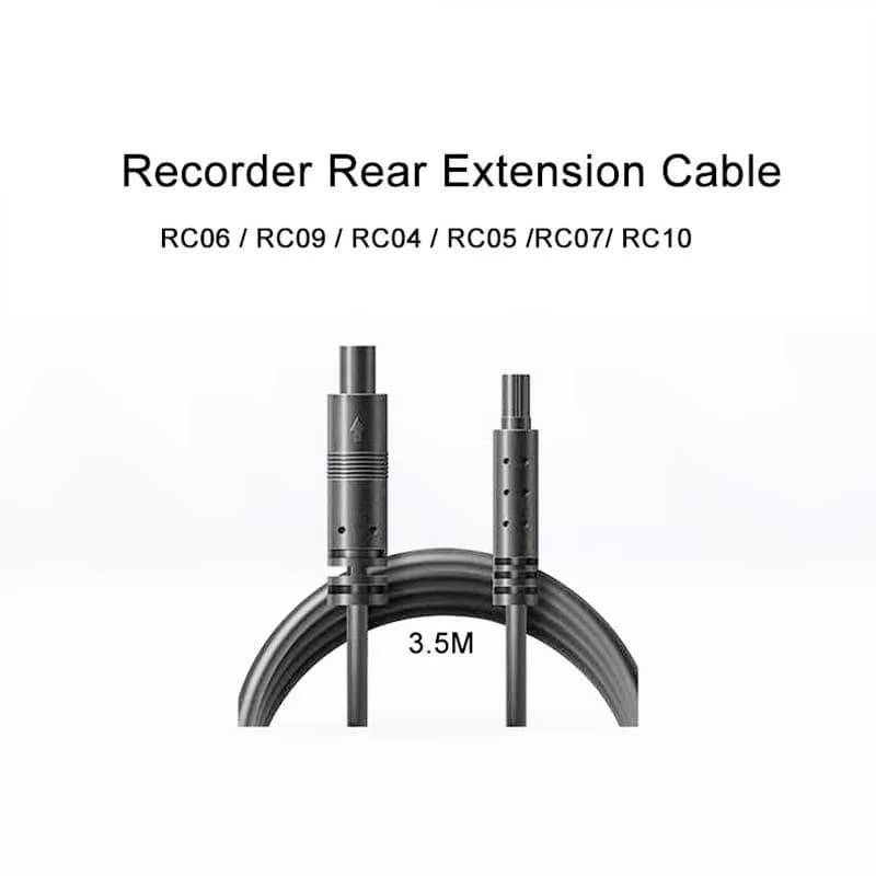 Câble d'extension arrière pour enregistreur 70MAI RC06 / RC09 / RC04 / RC05 /RC07/ RC10 / rc12 /RC14