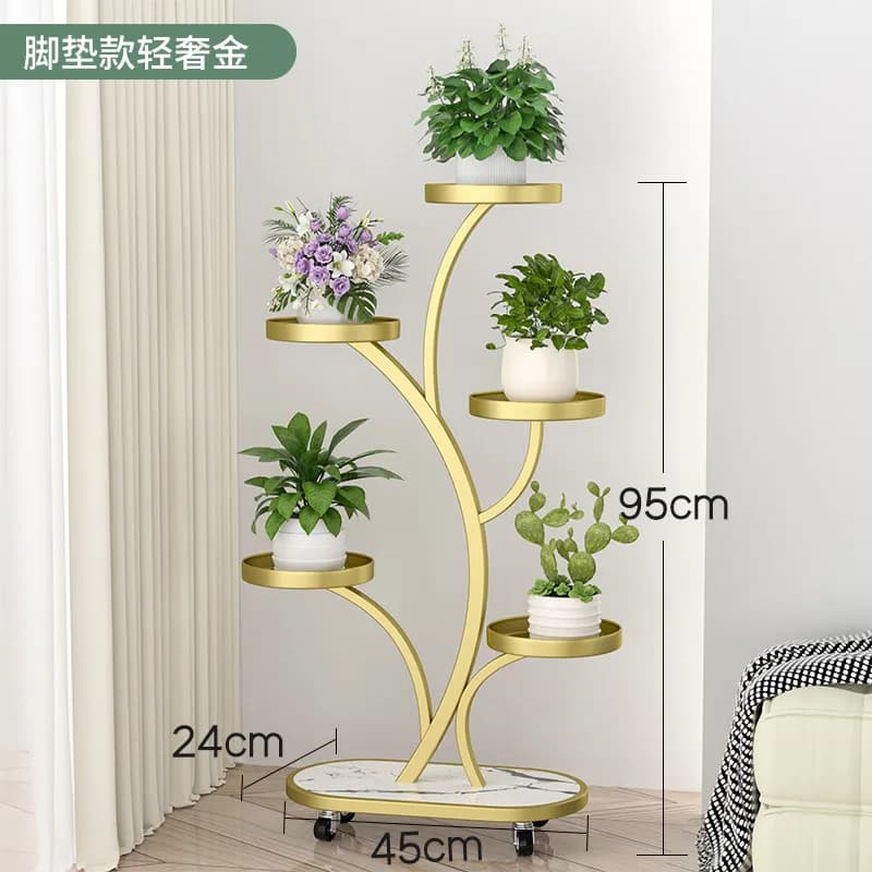 Étagères de rangement pour plantes de terrasse, serre, présentoirs décoratifs en métal, meubles de t