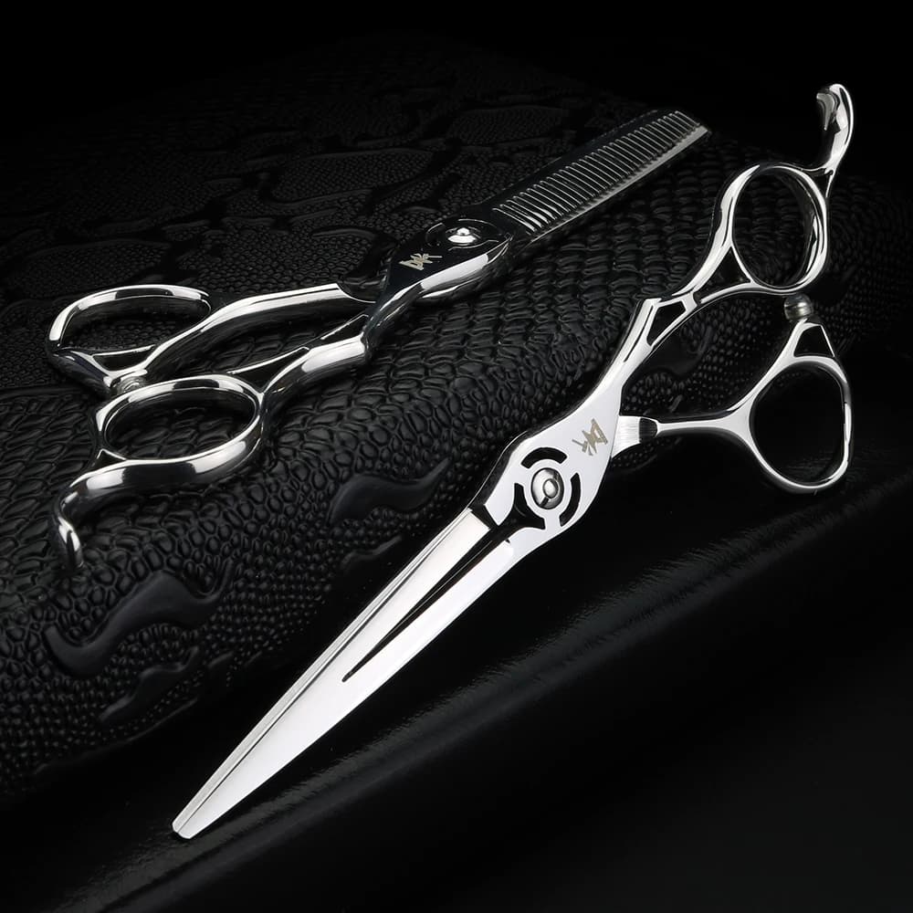 XUANFENG – ciseaux à manche creux de 6 pouces, ciseaux de coupe de coiffeur et ciseaux fins en acier