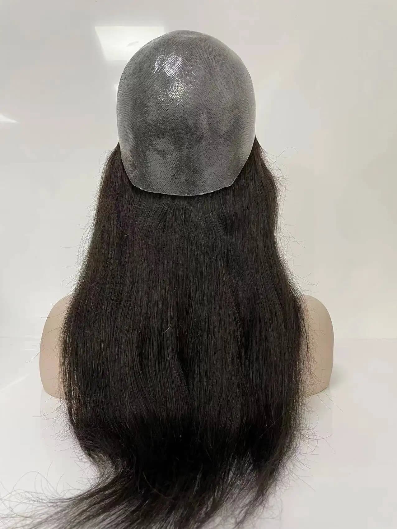 Perruques de cheveux humains à Base nouée en Pu pour femmes perruques juives durables 100% perruque 