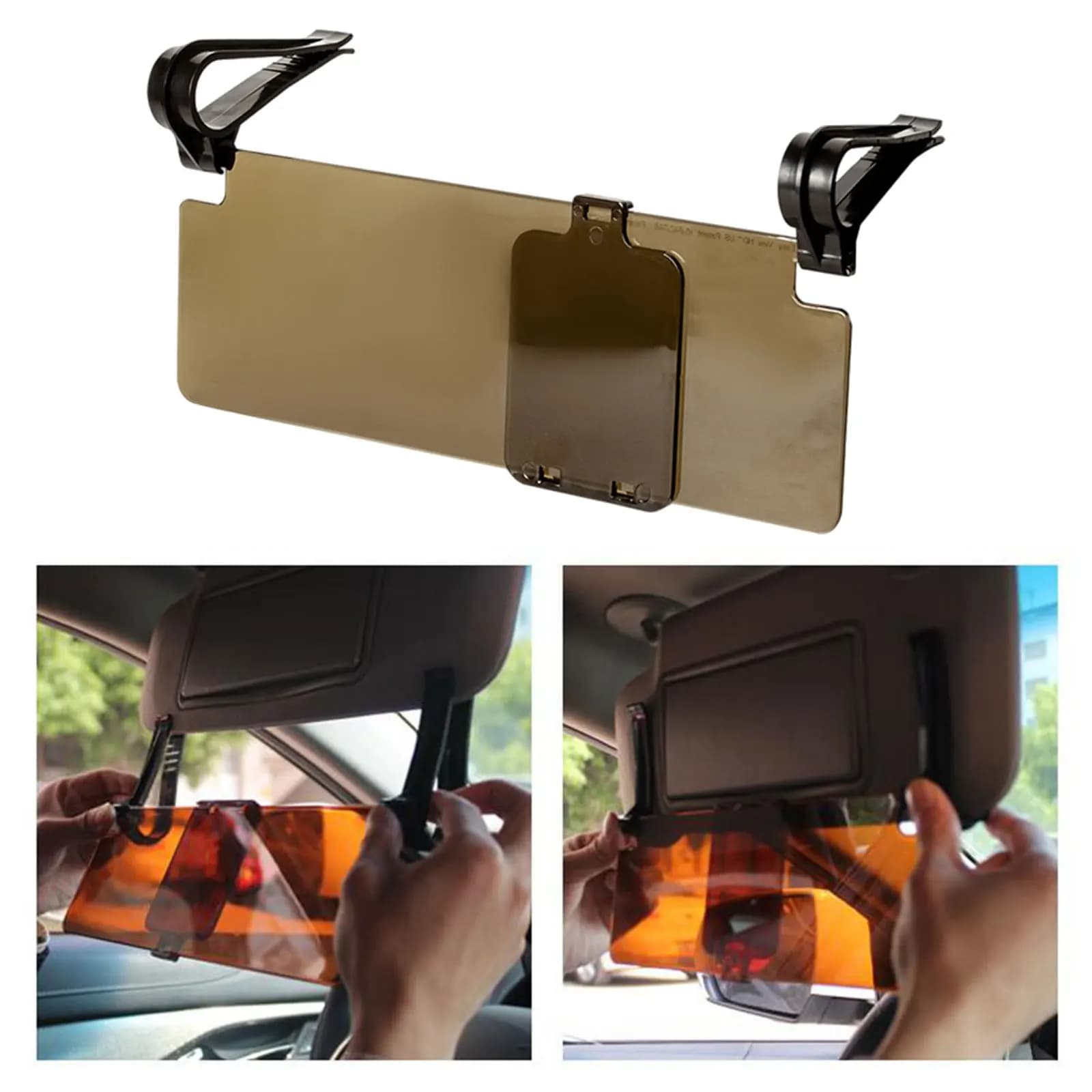 Extension de pare-soleil Anti-éblouissement 2 en 1 pour voiture, accessoire de protection anti-éblou