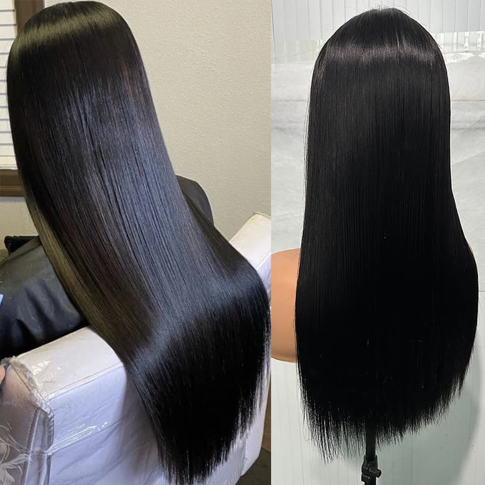 Sophia-Perruques de cheveux humains vierges droites, Super Double proximité Wn, Wear matchs Go, Chev