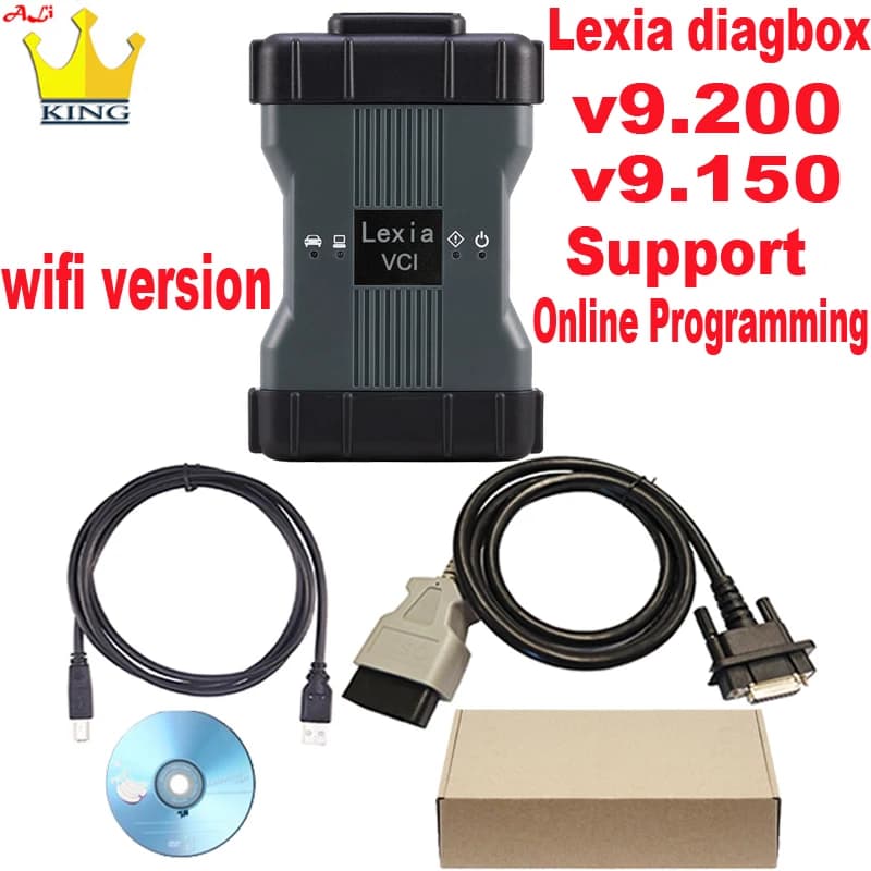 Lexia3 Diagbox V9.200 V9.150 Lexia 3 VCI prend en charge le codage en ligne WIFI pour Citro/Peug, câ