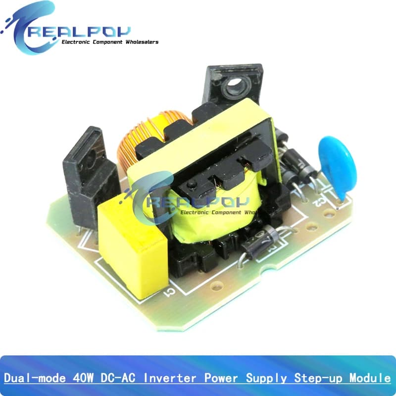 Module d'alimentation onduleur double mode 40W DC-AC 12V vers 220V, transformateur élévateur de tens