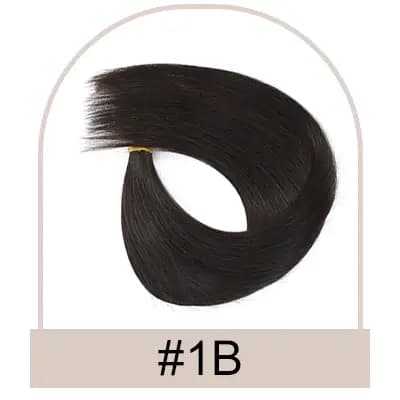 Extensions de cheveux à fil invisible avec bandeau transparent, taille réglable, clips sécurisés amo
