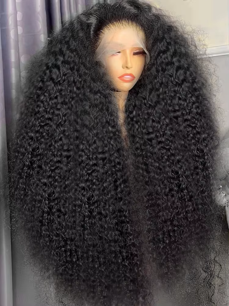 Royal 300% HD bouclés 30 36 pouces vague profonde lâche 13X6 dentelle frontale perruques de cheveux