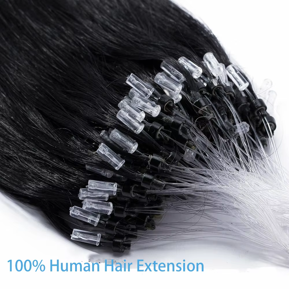 Extensions de cheveux humains droits pour femmes 100g ligne de pêche Extension de cheveux brésilien