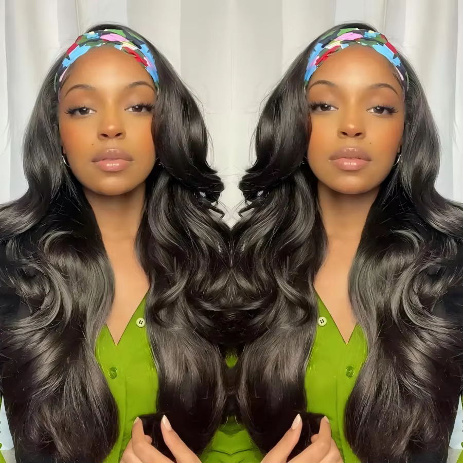 16-40 pouces 200 densité bandeau perruque vague de corps brésilien perruque de cheveux humains sans