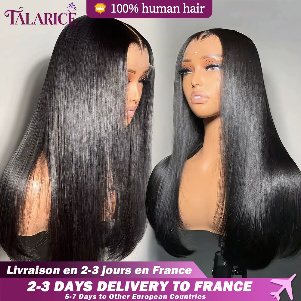 220 Densité 13X6 HD Dentelle Frontale Perruques Cheveux Humains 100% Cheveux Humains Perruques 30 Po