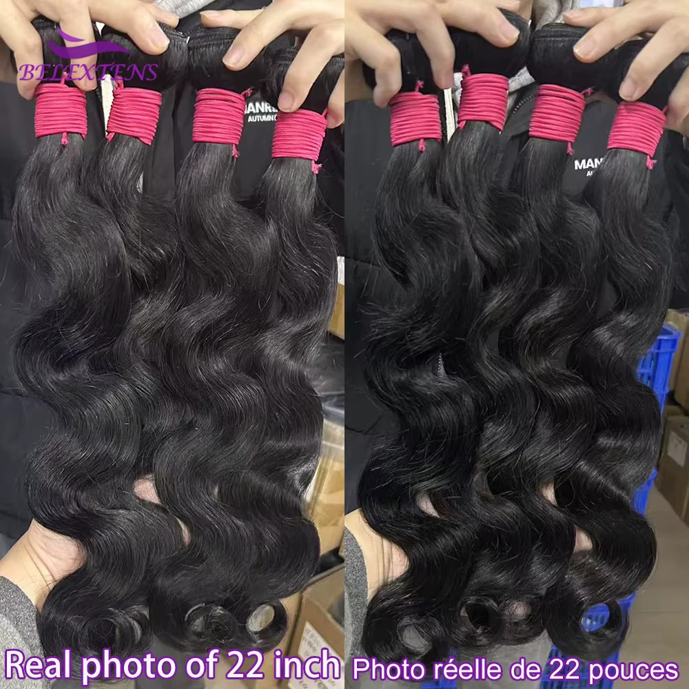 Belextens Body Wave Tissage Humain Hair 12-32 pouce Tissage Brésilien 100% Cheveux Humain Meche Tiss