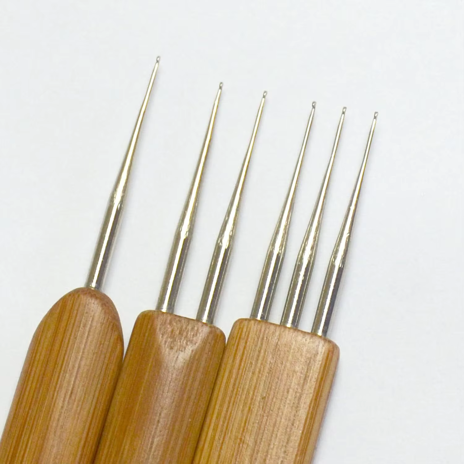 3 pièces/ensemble 0.75mm Dreadlock Crochet pour cheveux Dreadlock aiguille outil pour tresse bambou