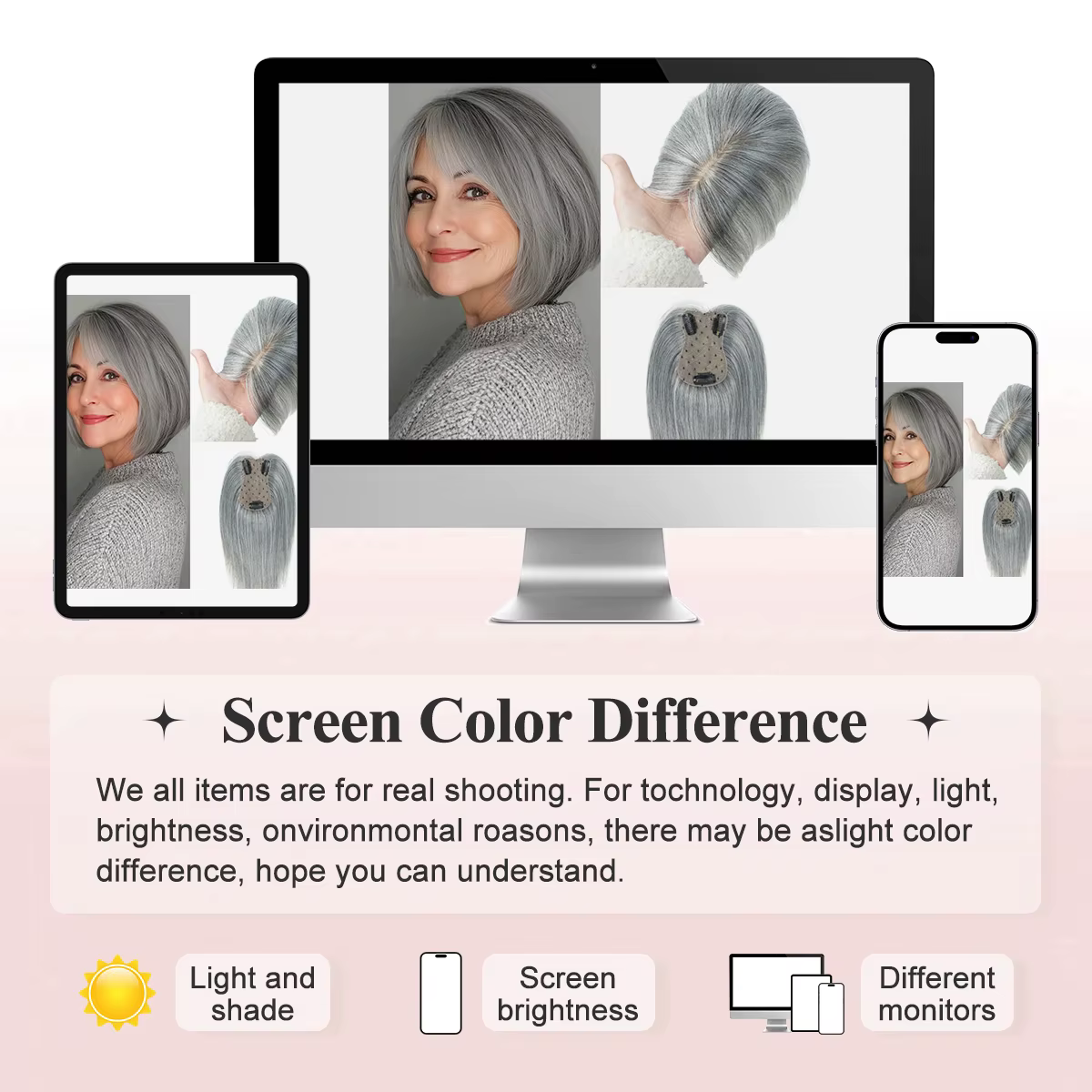 Toppers de vrais cheveux humains pour femmes Quotidien 360 °   Pièces de cheveux 3D avec mise à nive
