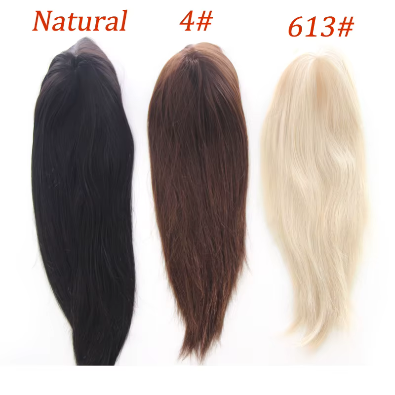 Perruque de base de peau de Topper de cheveux pour des femmes, postiches de cheveux Remy, toupet de