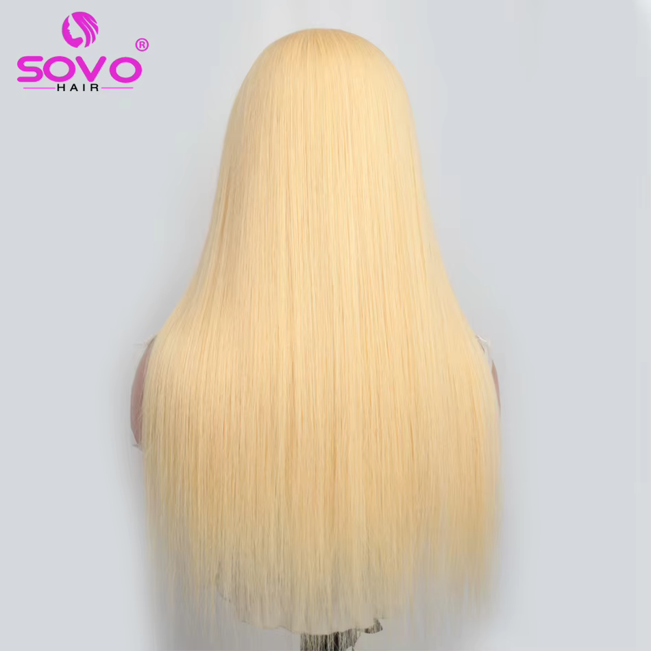 U partie perruques de cheveux humains Remy 180 densité blond cendré ouverture demi perruques pour le