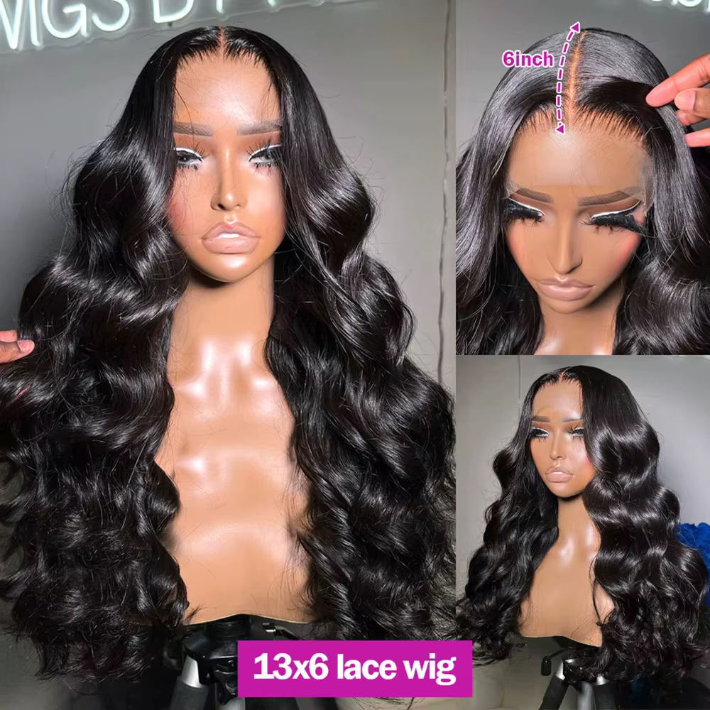 Perruques de cheveux humains ondulés de 30 à 32 pouces, densité 300%, perruque frontale en dentelle