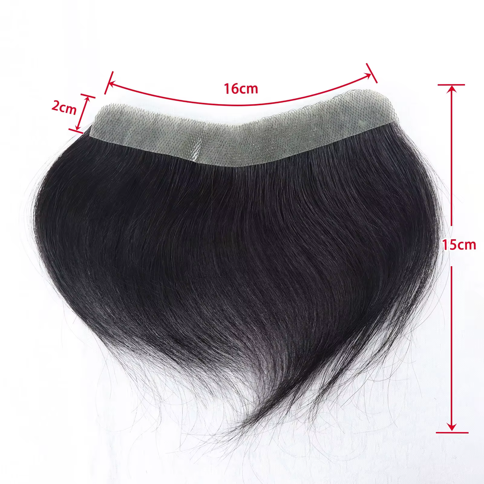 Cheveux humains naturels front délié toupet hommes prothèse capillaire peau mince postiche système d