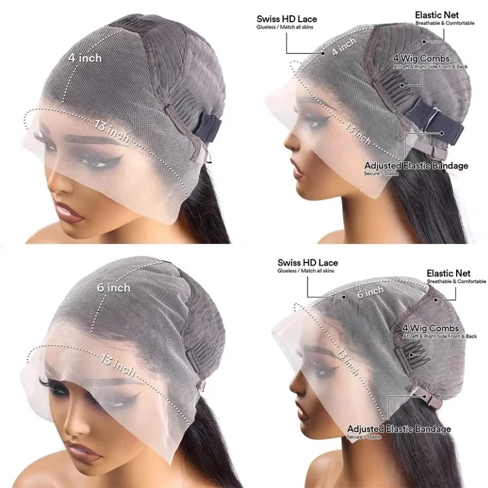 Perruque Lace Front Wig lisse naturelle-Sophia, cheveux humains, blond miel #27, 13x6 HD, perruque t