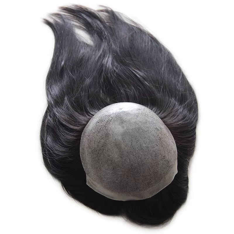 Perruque de base de peau de Topper de cheveux pour des femmes, postiches de cheveux Remy, toupet de