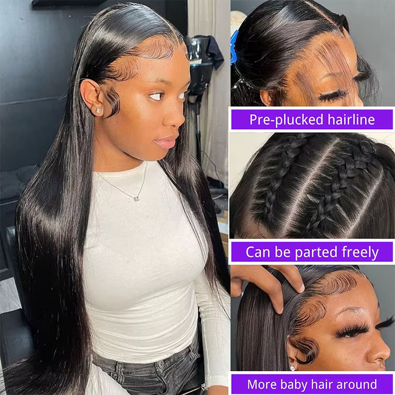 100% malaisie cheveux humains 13x6 os droit dentelle avant perruques de cheveux humains 30 pouces 13