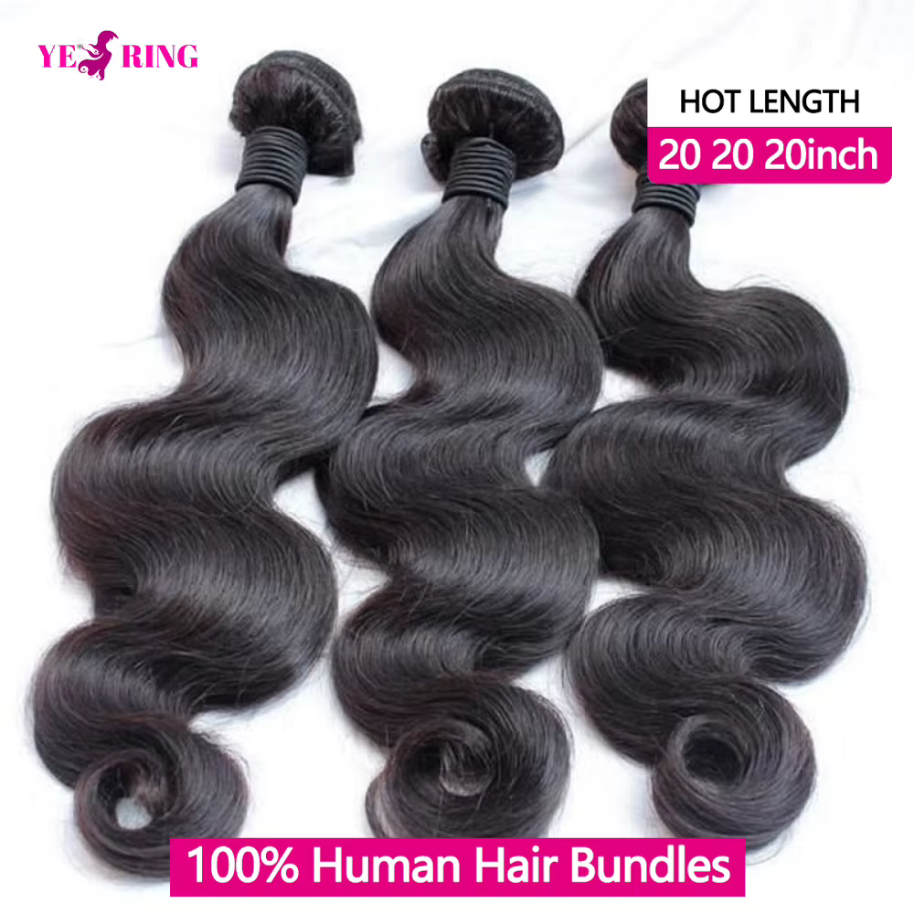 tissage cheveux humains perruques cheveux humains 20 22 pouces corps vague cheveux humains paquets 1