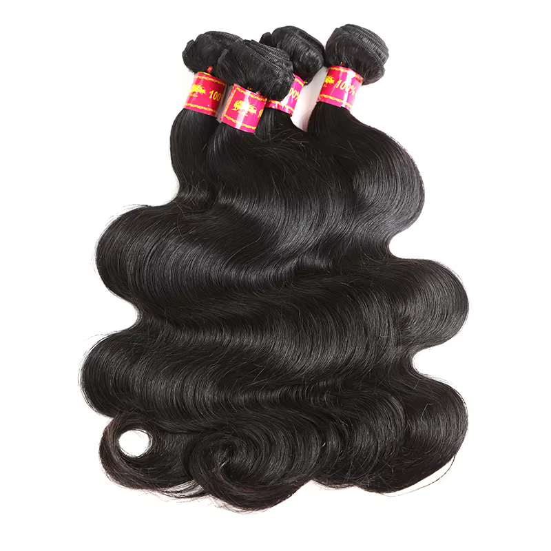Tissage en lot brésilien naturel Body Wave, couleur naturelle, cheveux vierges crus, 8 à 34 pouces, 