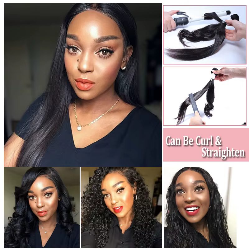 Tissage en lot brésilien naturel Body Wave, couleur naturelle, cheveux vierges crus, 8 à 34 pouces, 