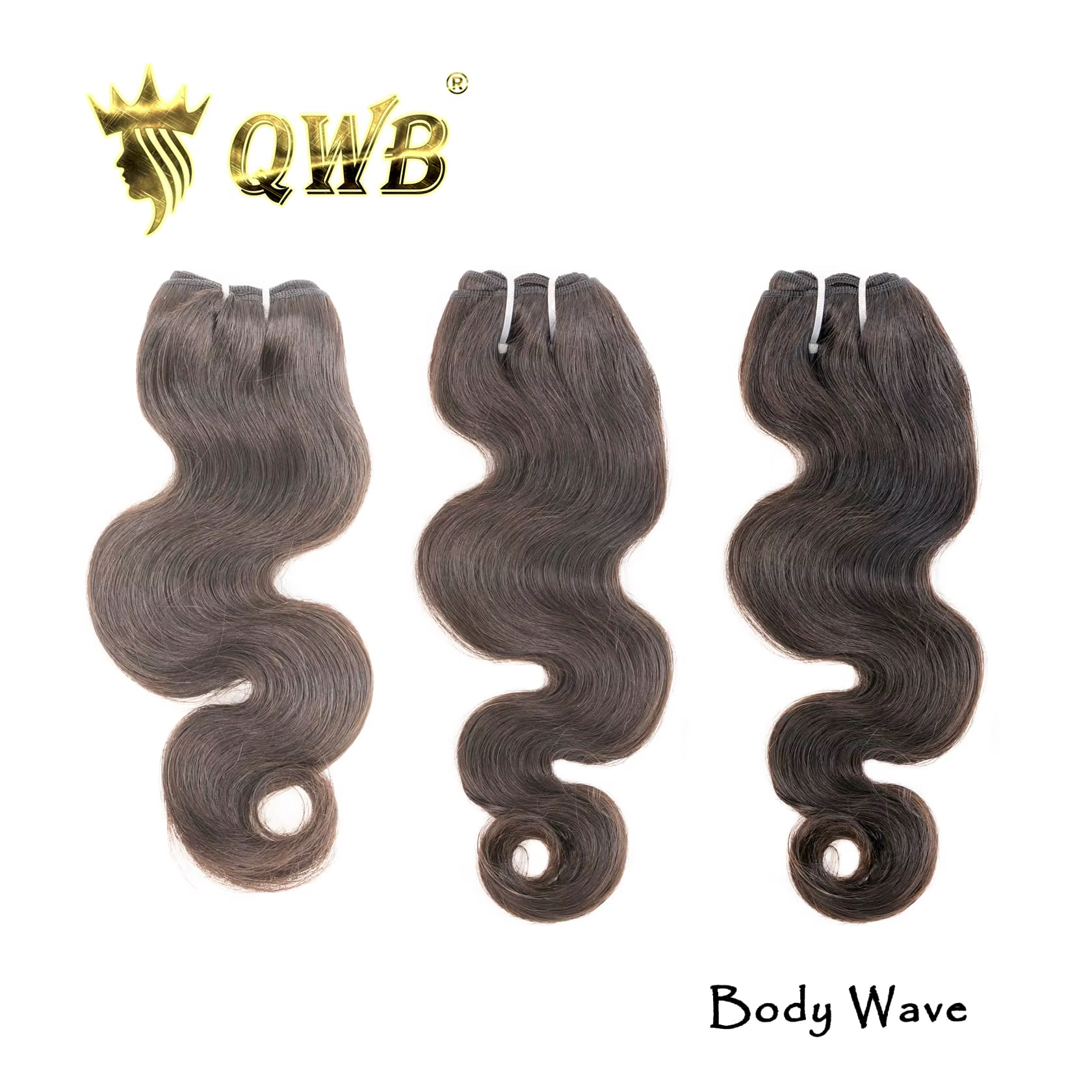 Queen Weave Beauty Body Wave 3 paquets traiter brésilien 100% cheveux humains ondulés non transformé