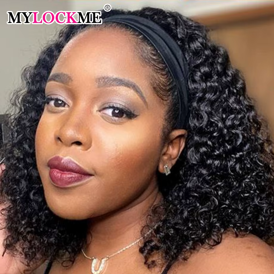 MYLOCKcloser-Perruque Brésilienne Naturelle Crépue et Bouclée pour Femme Noire, Cheveux Remy Sans Co