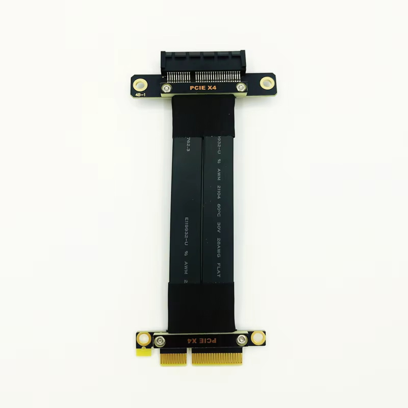 Câble d'extension PCI Express 3.0 4X, extension PCI-e, adaptateur PCIE 4X à 180 degrés pour une vite