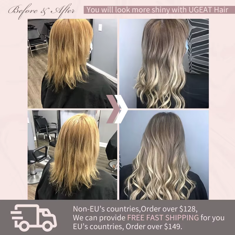 Ugeat cheveux Topper naturel cheveux humains Mono Base 3x5 pouces respirant femmes toupet Invisible 