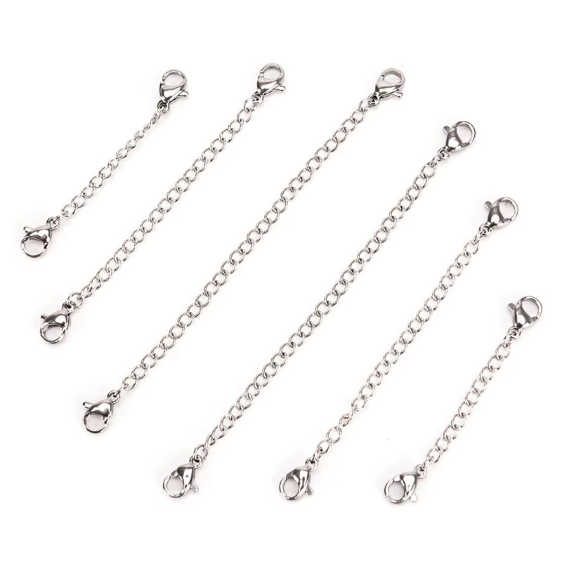 Chaînes d'extension prolongées de 5/7, 5/10cm, prolongateur de queue de 2 couleurs pour la fabricati