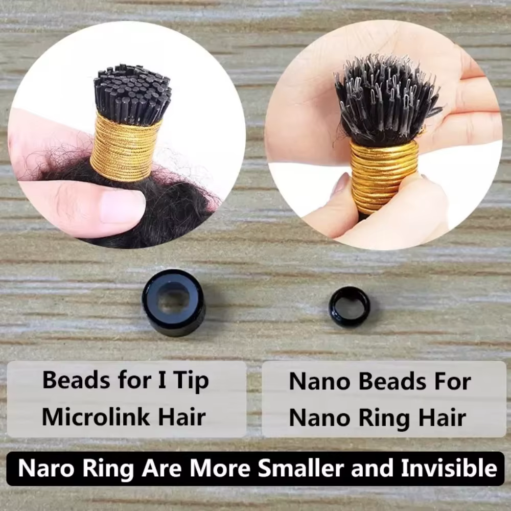 Micro NJosé Head I Tip-Extension de Cheveux Humains pour Femme, Microlinks, Afro, Kinky, Curly, Mong