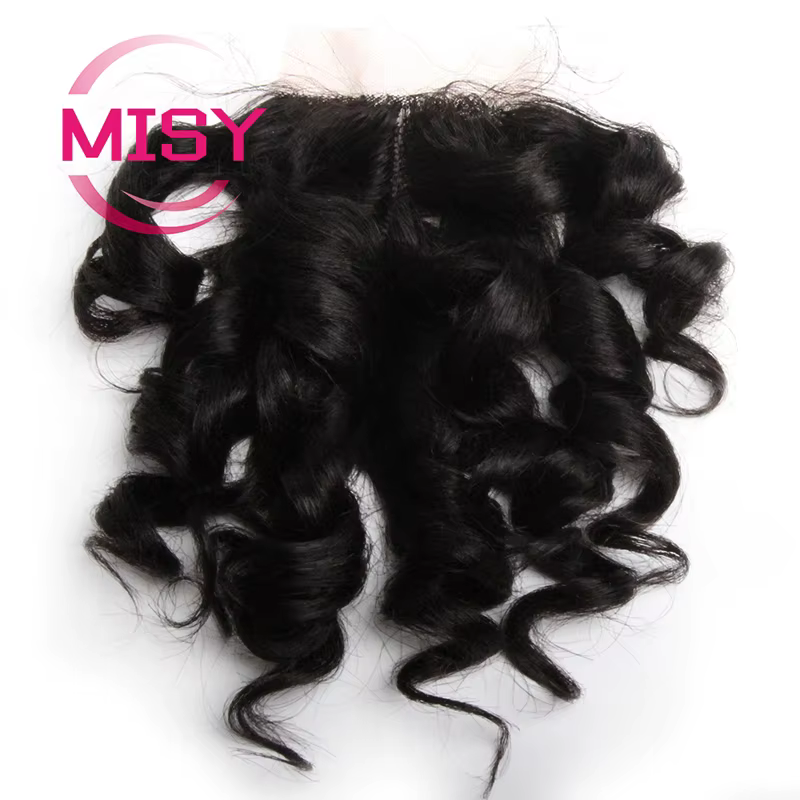 Perruque Brésilienne Naturelle Bouclée, Cheveux Humains Ondulés, Partie T, Partie Centrale Uniquemen