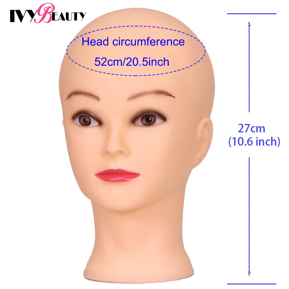 Tête de formation de Mannequin chauve femme grande taille 22 pouces sans tête de Mannequin de pratiq