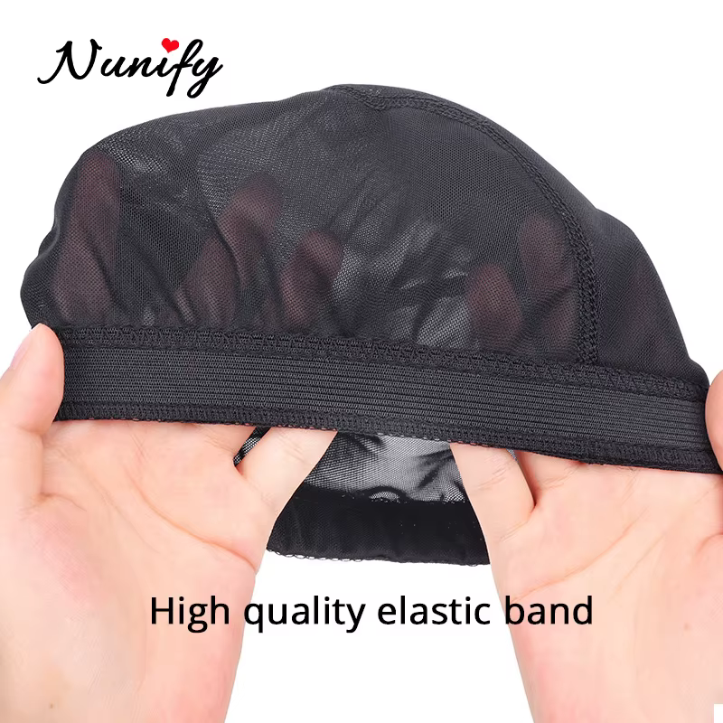 Nunify S/M/L Spandex maille dôme perruque casquette plus facile coudre dans les cheveux extensible t