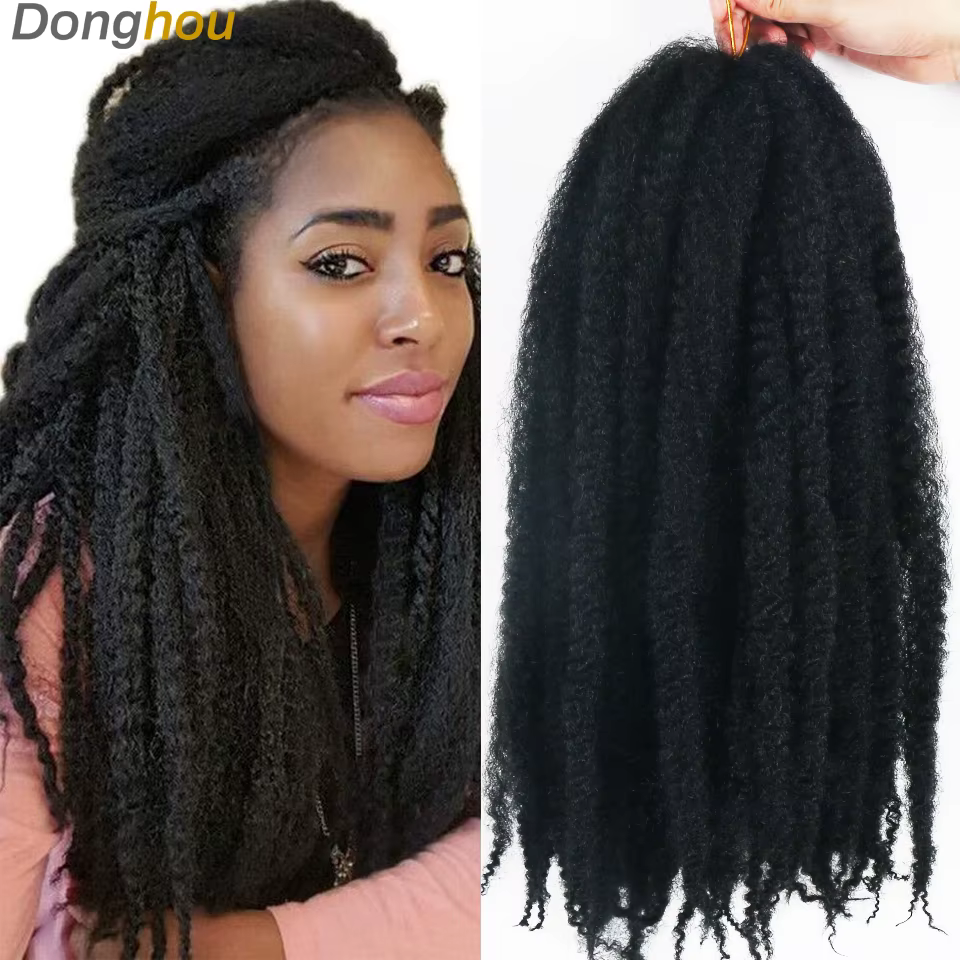 Cheveux Marley Pour Tresses Afro Crépus Marley Tresse Cheveux Kanekalon Synthétique Bob Marley Ombre