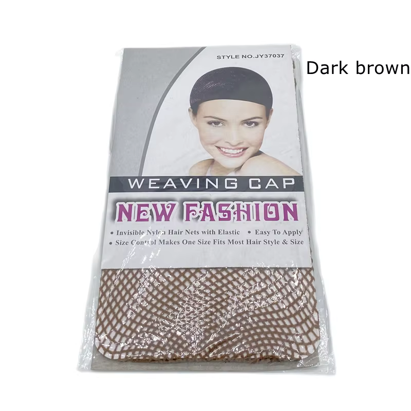 20 paquets nouvelle mode tissage casquette extensible élastique filet à cheveux haut ouvert Snood pe