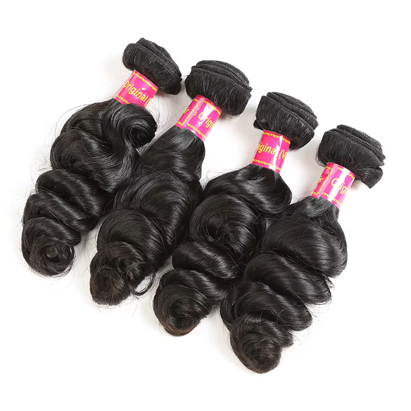 Tissage en lot brésilien naturel vierge brut 100%-ALI QUEEN HAIR, adt wave, 10 à 30 pouces, extensio