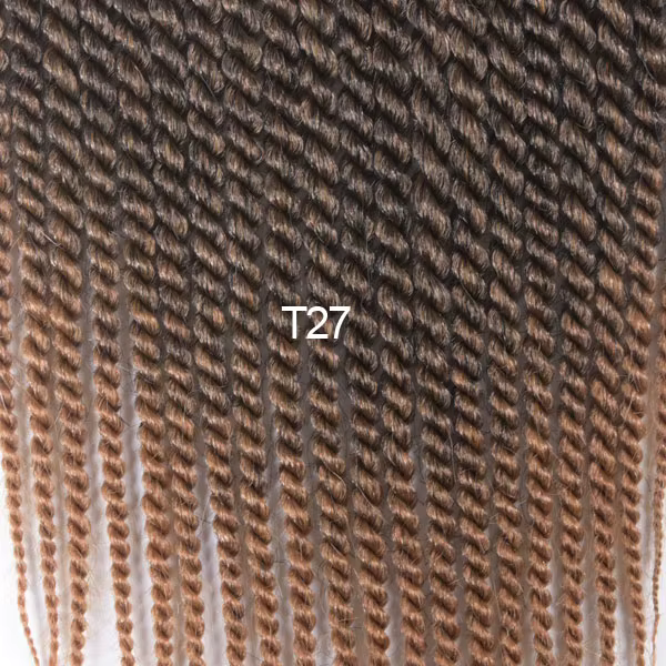 TOMO – Extensions capillaires synthétiques torsadées sénégalaises, tresses au Crochet en Fiber de ba