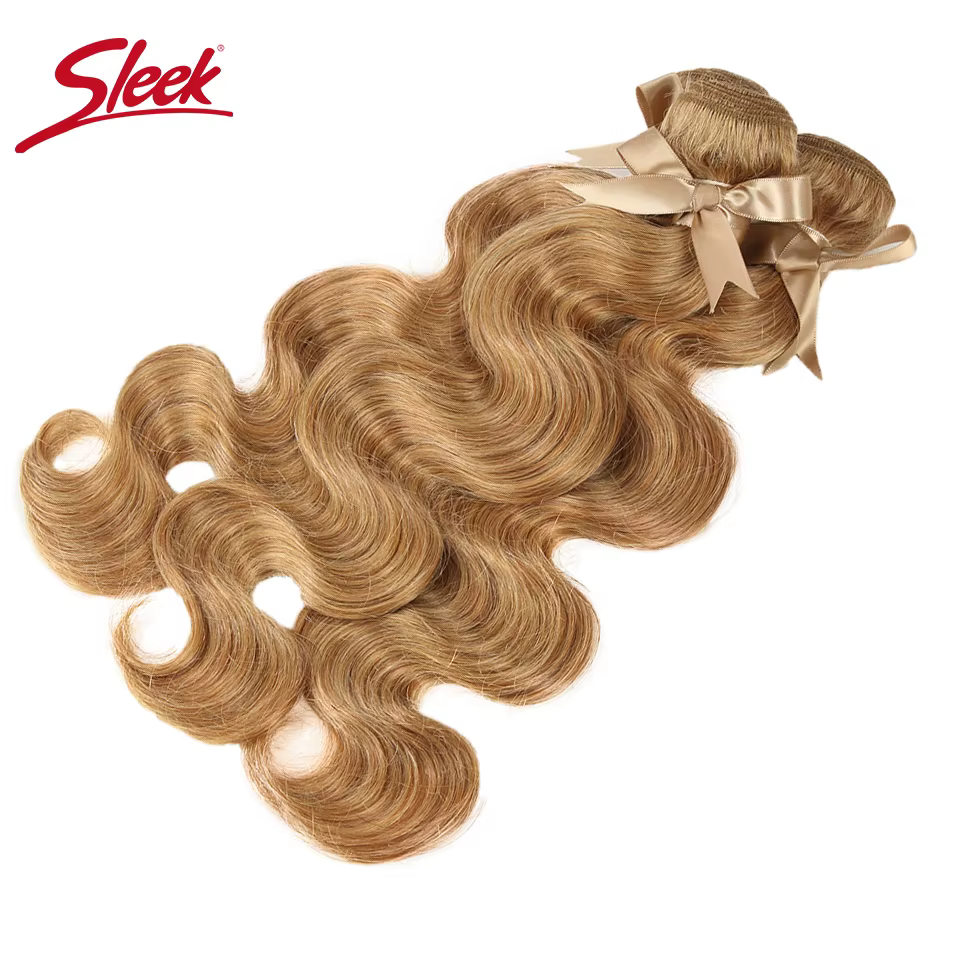 Mèches brésiliennes naturelles Remy Body Wave, élégantes, blond miel, 27 couleurs, 8 à 26 pouces, Ex