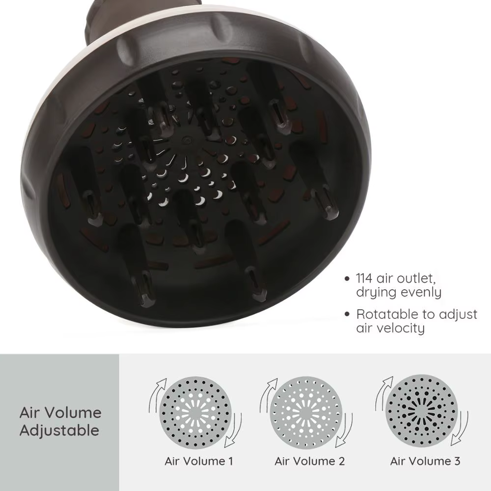 Segbeauty-Diffuseur amélioré pour sèche-cheveux, sèche-cheveux à coupe ondulée bouclée, diffuseur sa