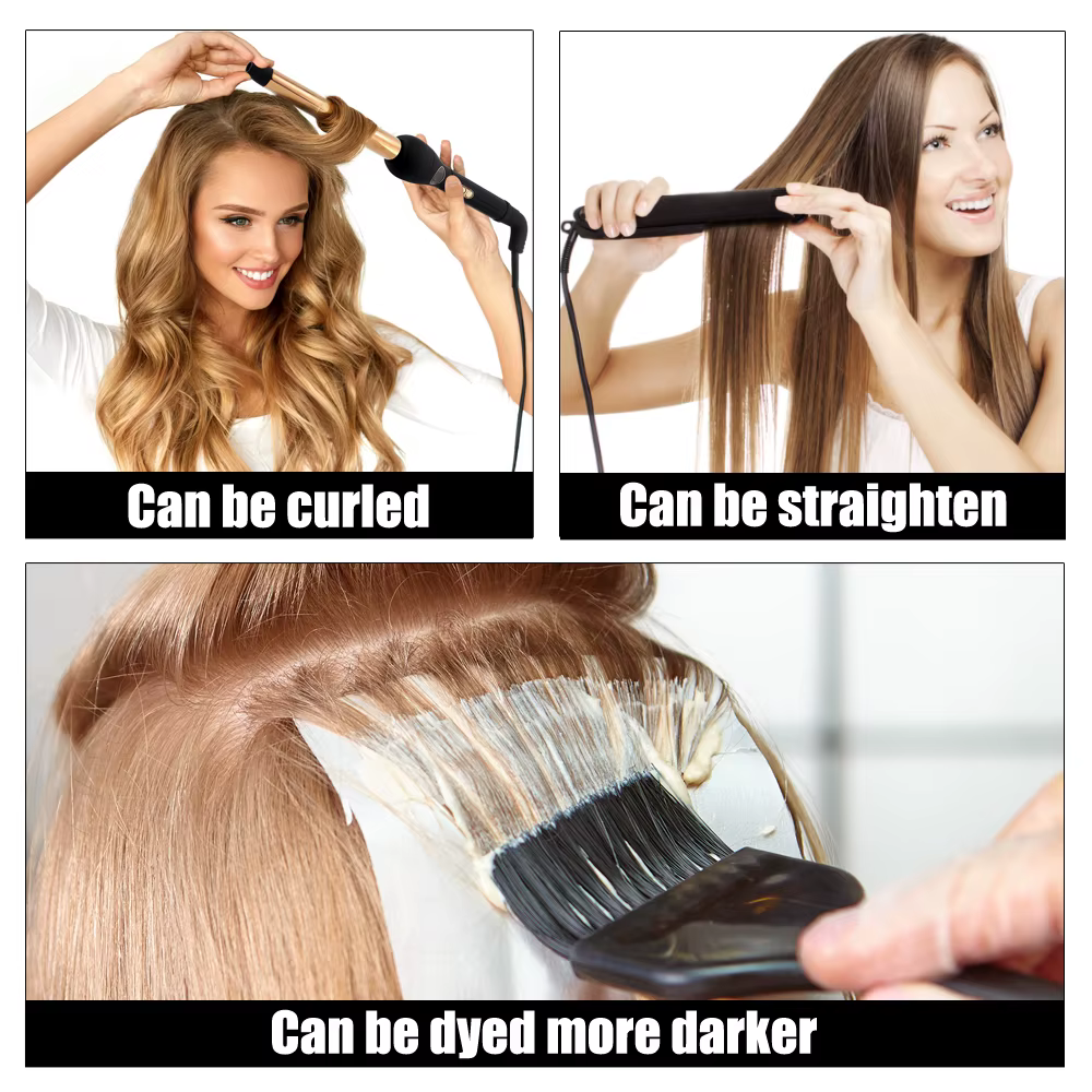 FOREVER HAIR 100 g/pièce 16 "18" 20 "réel tissage de cheveux humains Remy Extensions de cheveux raid