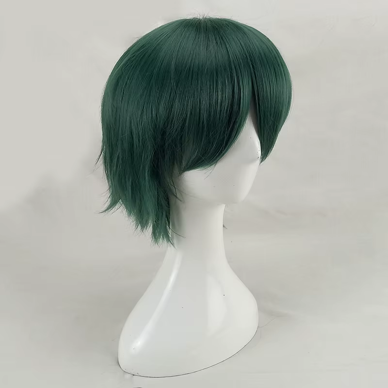 HAIRJOY – perruque de Cosplay synthétique courte et lisse, vert menthe