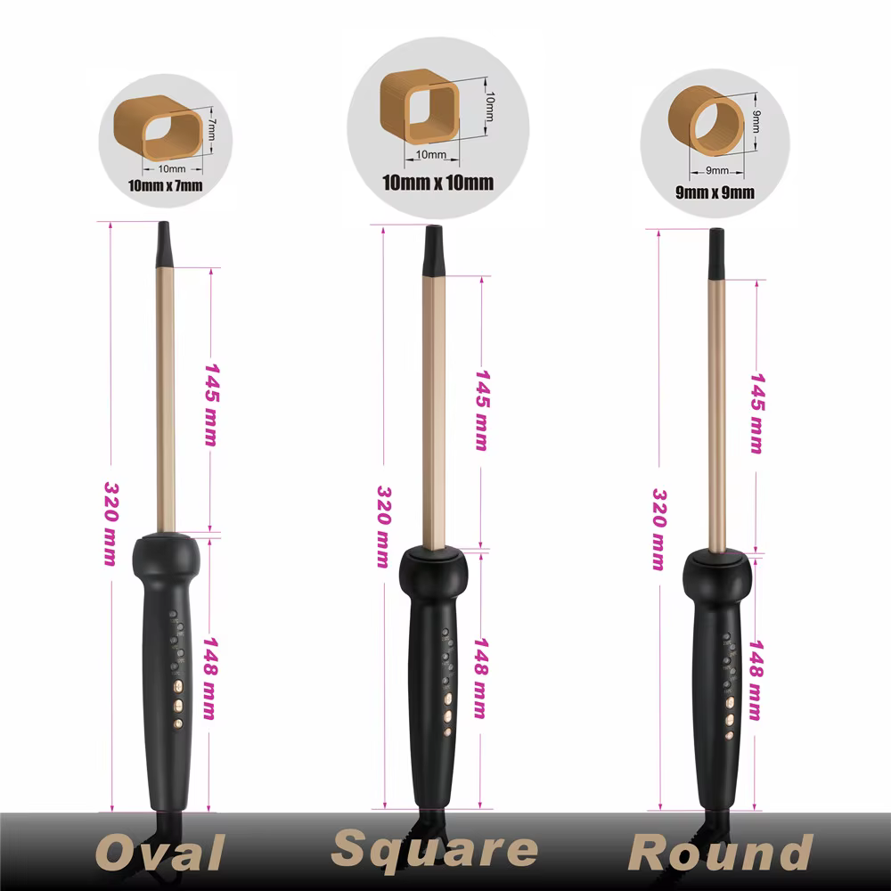 9mm Super mince MCH boucles serrées baguettes baguette Ringlet Afro bigoudi fer à friser