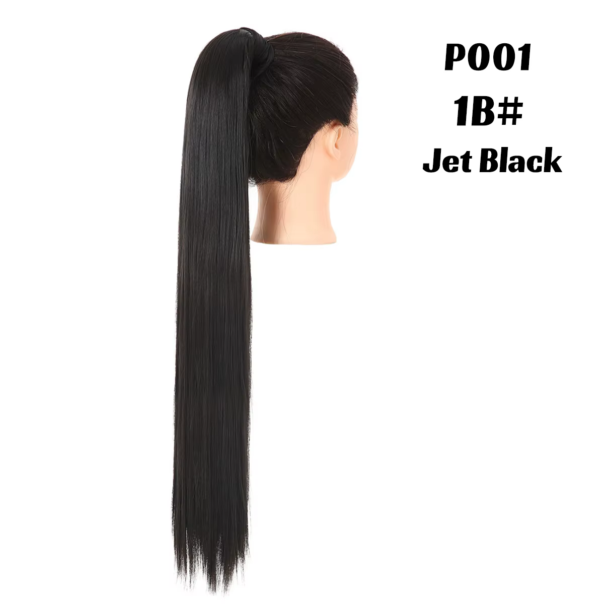 Extension Capillaire Synthétique Queue de Cheval Longue et Lisse, Postiche Blonde Ronde, 32 Pouces