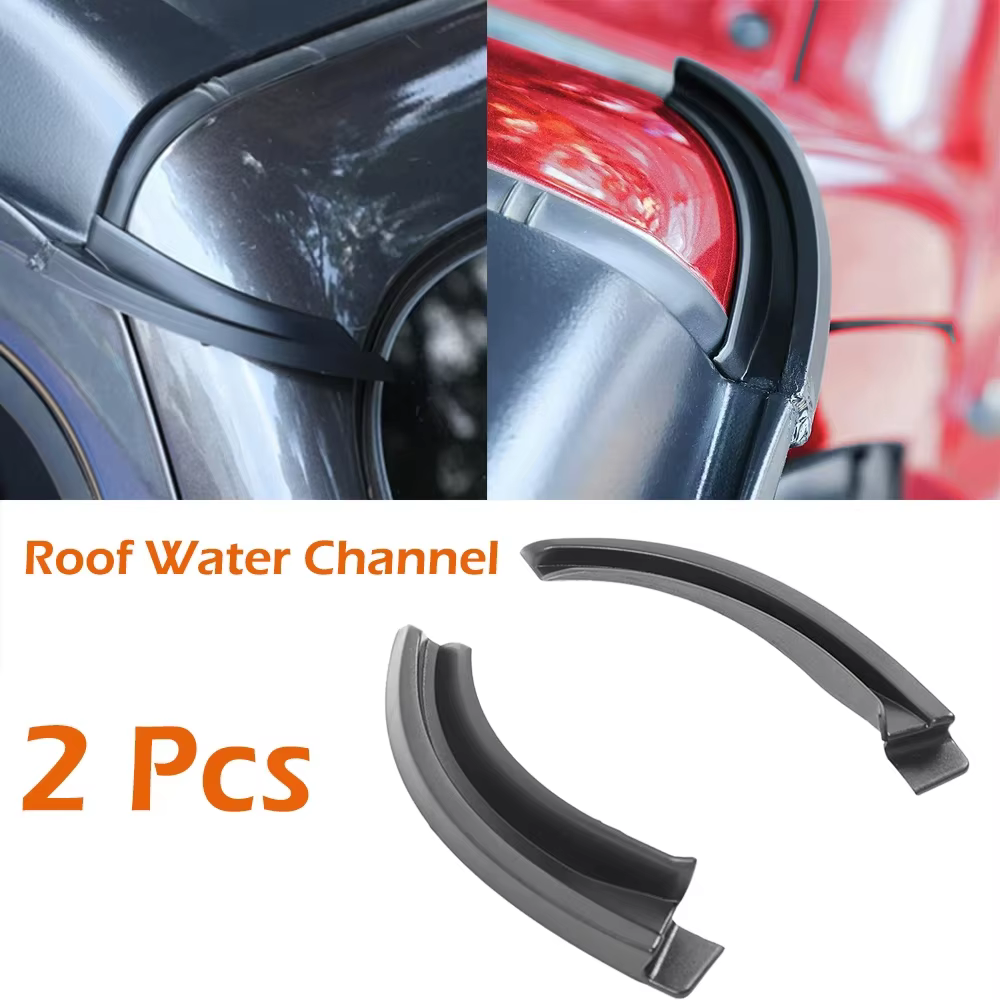 Extensions de gouttière d'eau de pluie pour Jeep Wrangler JL 2018 2019 2020 2021, accessoires Auto, 