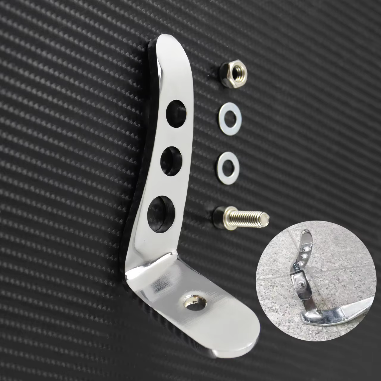 Extension de béquille de support de pédale chromé pour moto, pour Harley Touring Road King Street Gl