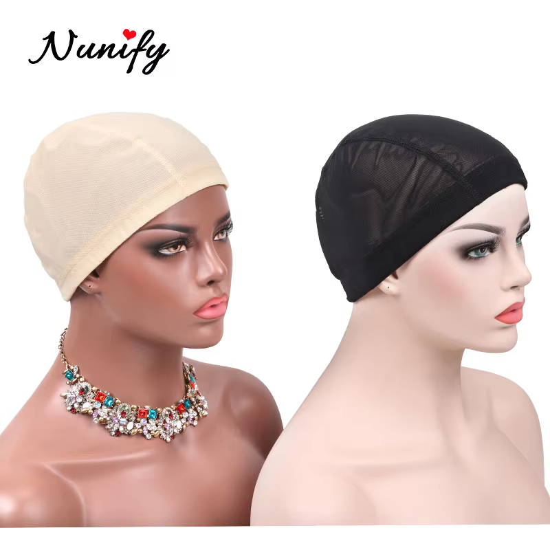 Nunify S/M/L Spandex maille dôme perruque casquette plus facile coudre dans les cheveux extensible t