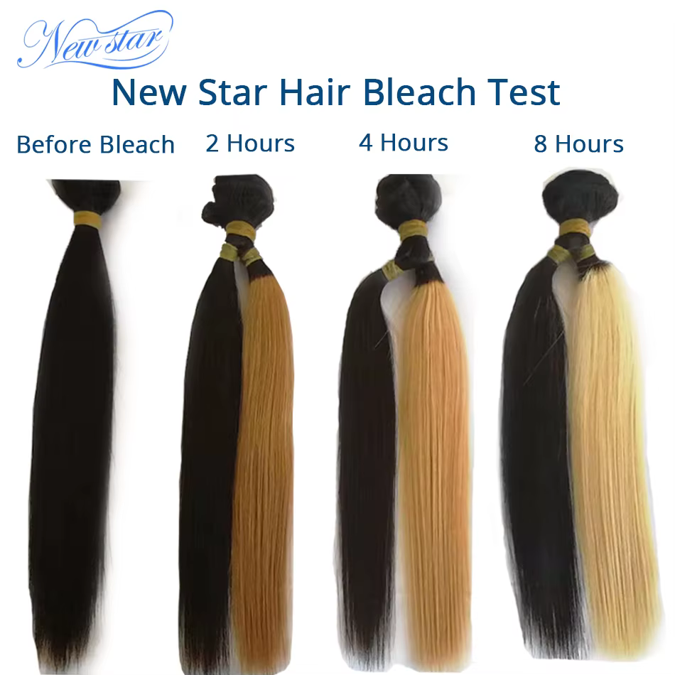 New Star-Bundles de trame de cheveux humains bruts non transformés, cheveux raides péruviens 11A, ti